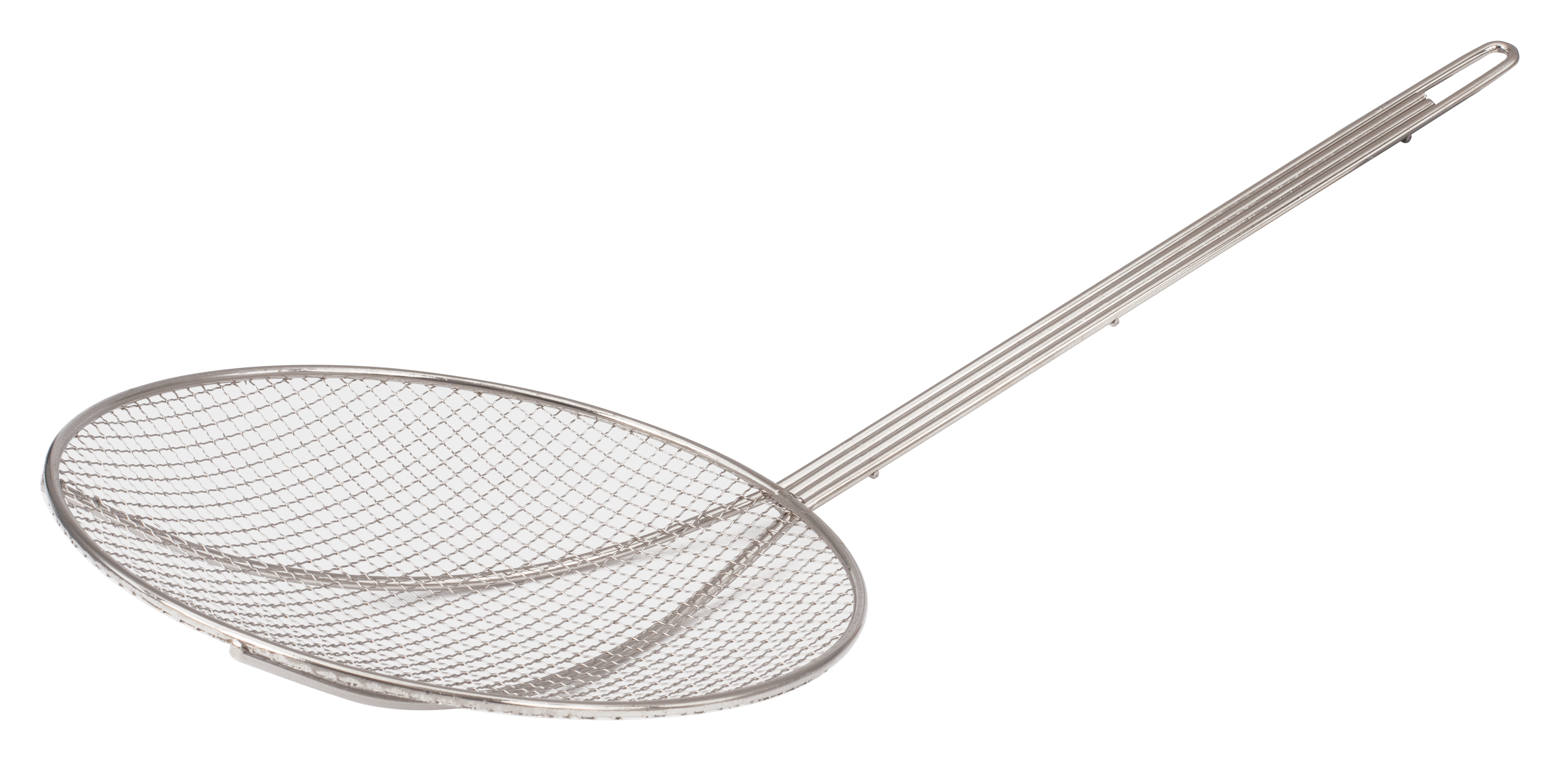 Skimmer, 10"D, Round, Plated Wire Mesh