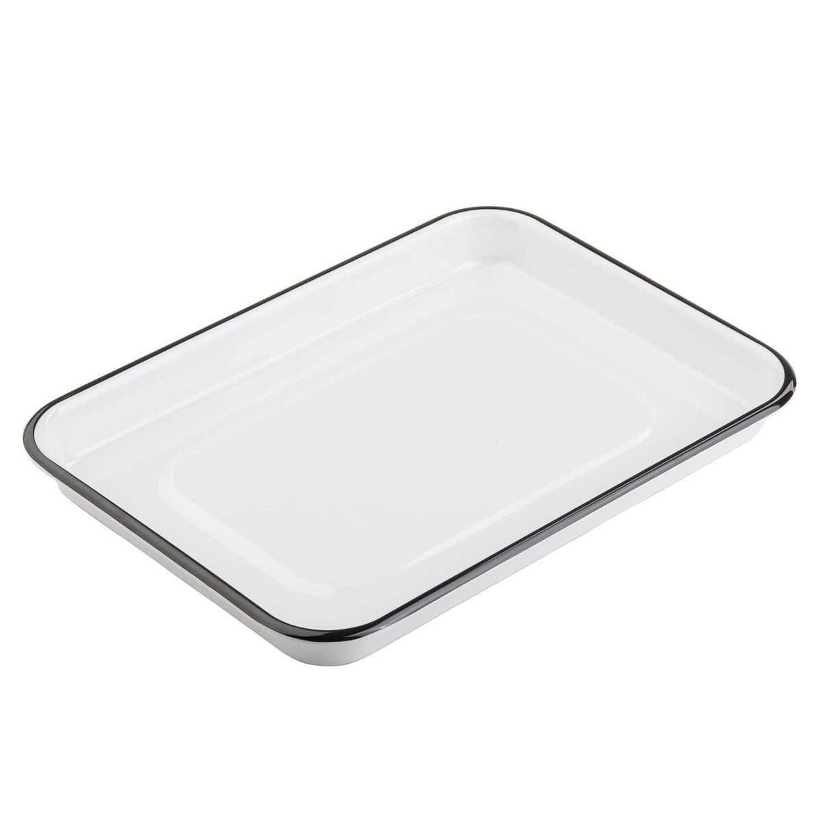 Canteen Collection 13" x 9.5" Sheet Pan - Melamine, White/Black