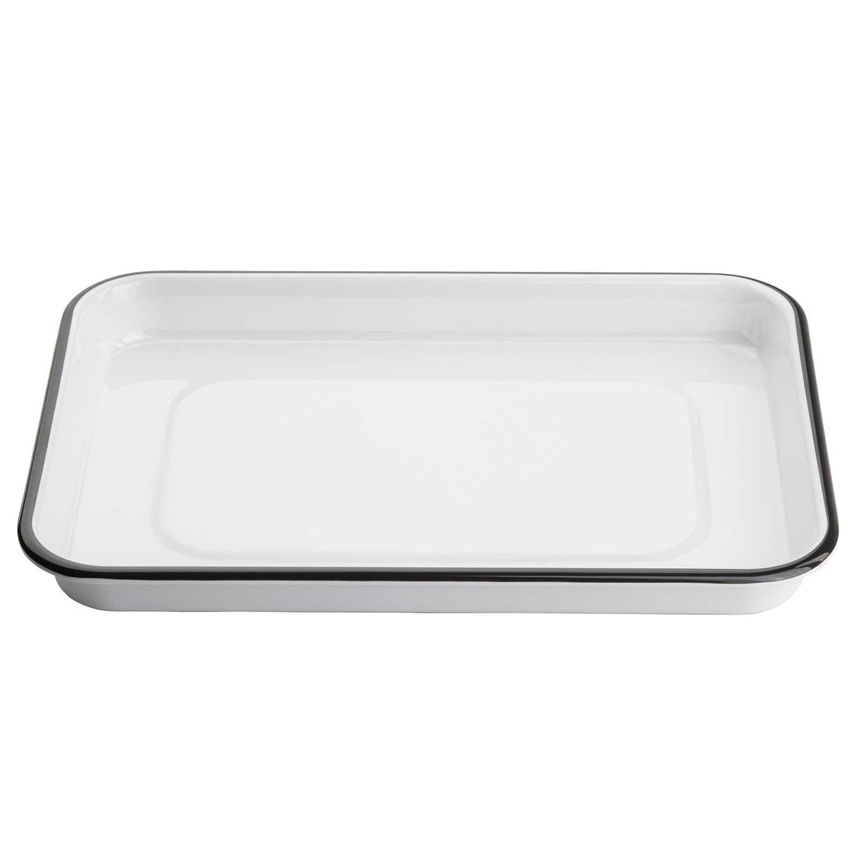 Canteen Collection 13" x 9.5" Sheet Pan - Melamine, White/Black