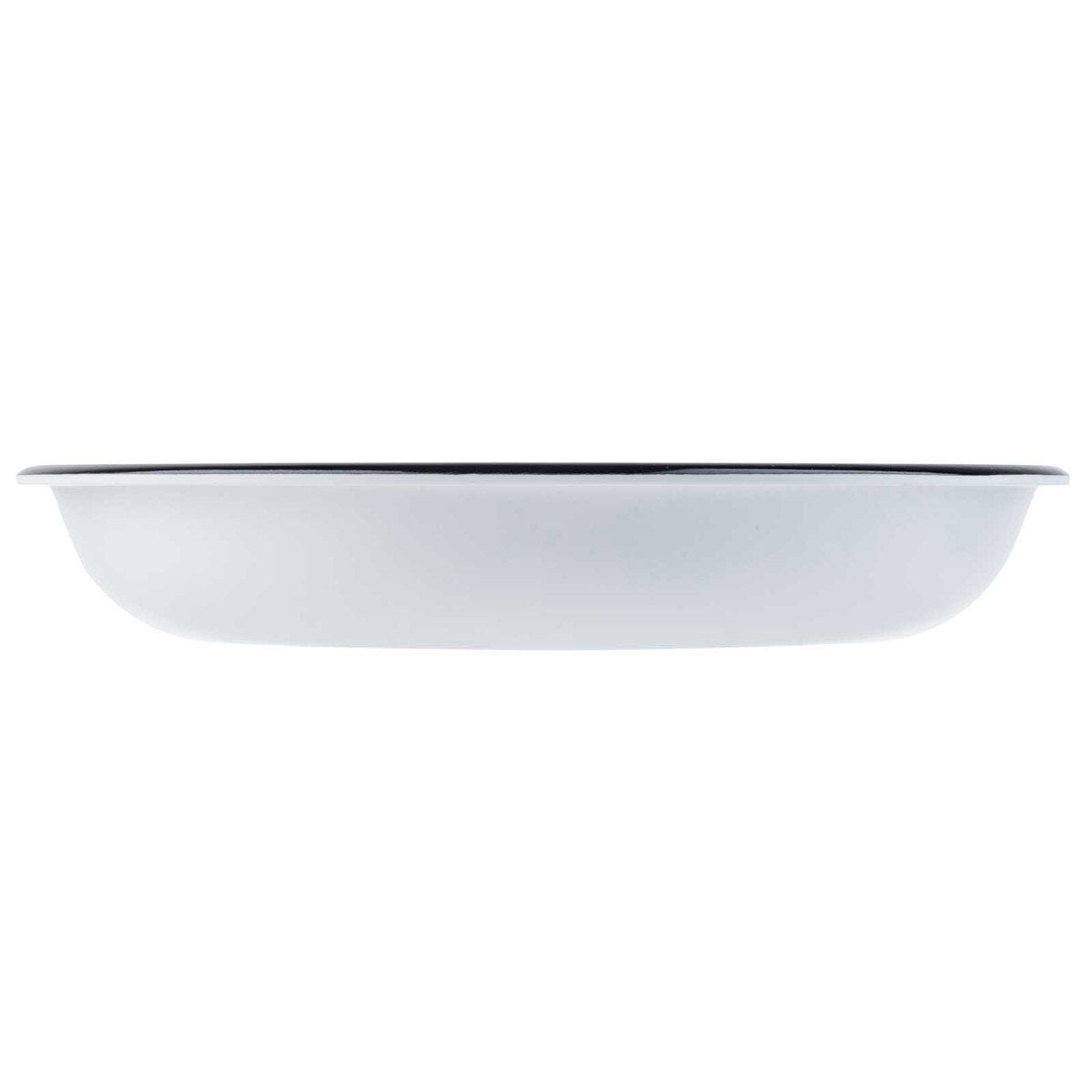 Canteen Collection 24 oz. Round Coupe Bowl - Melamine, White/Black