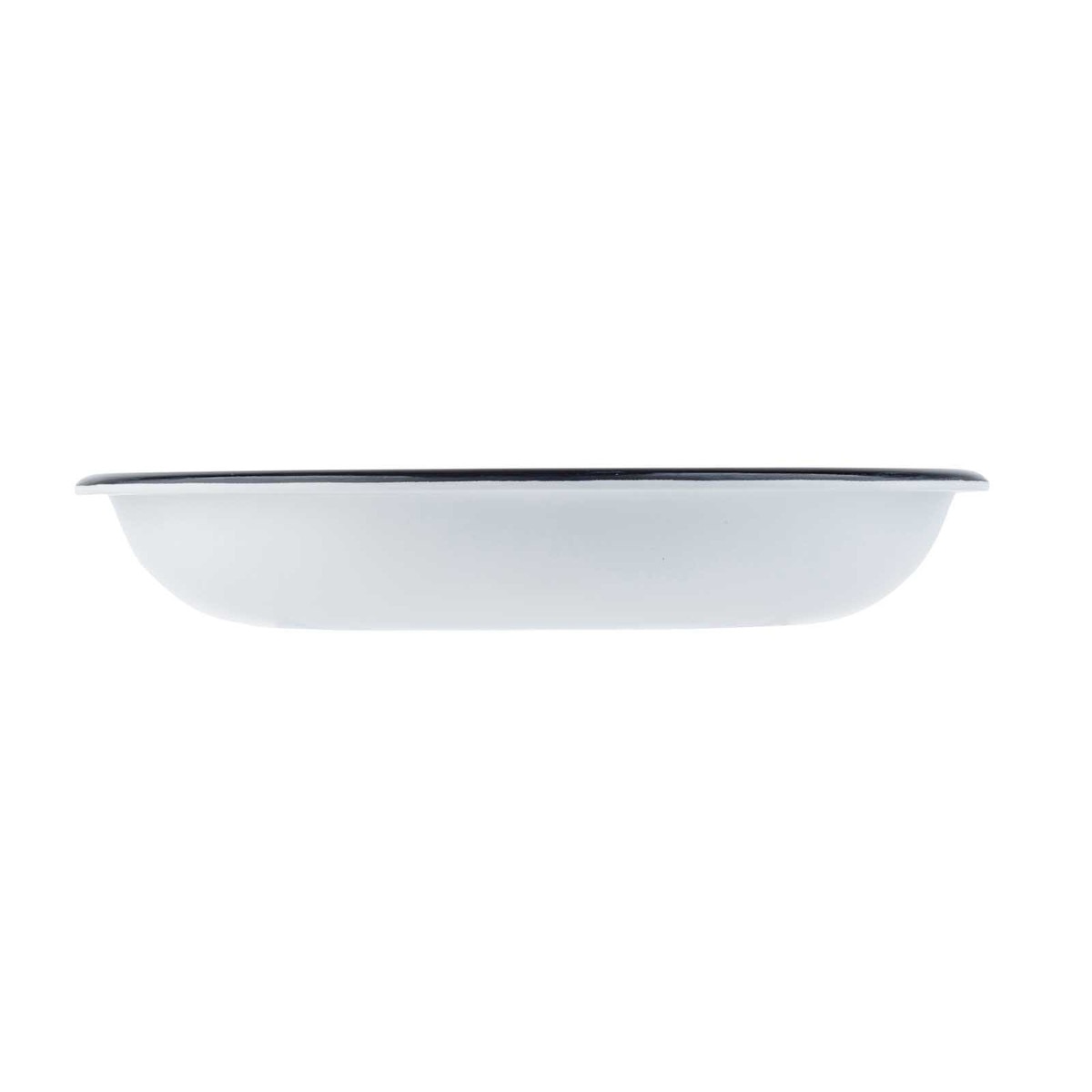 Canteen Collection 12 oz. Round Coupe Bowl - Melamine, White/Black