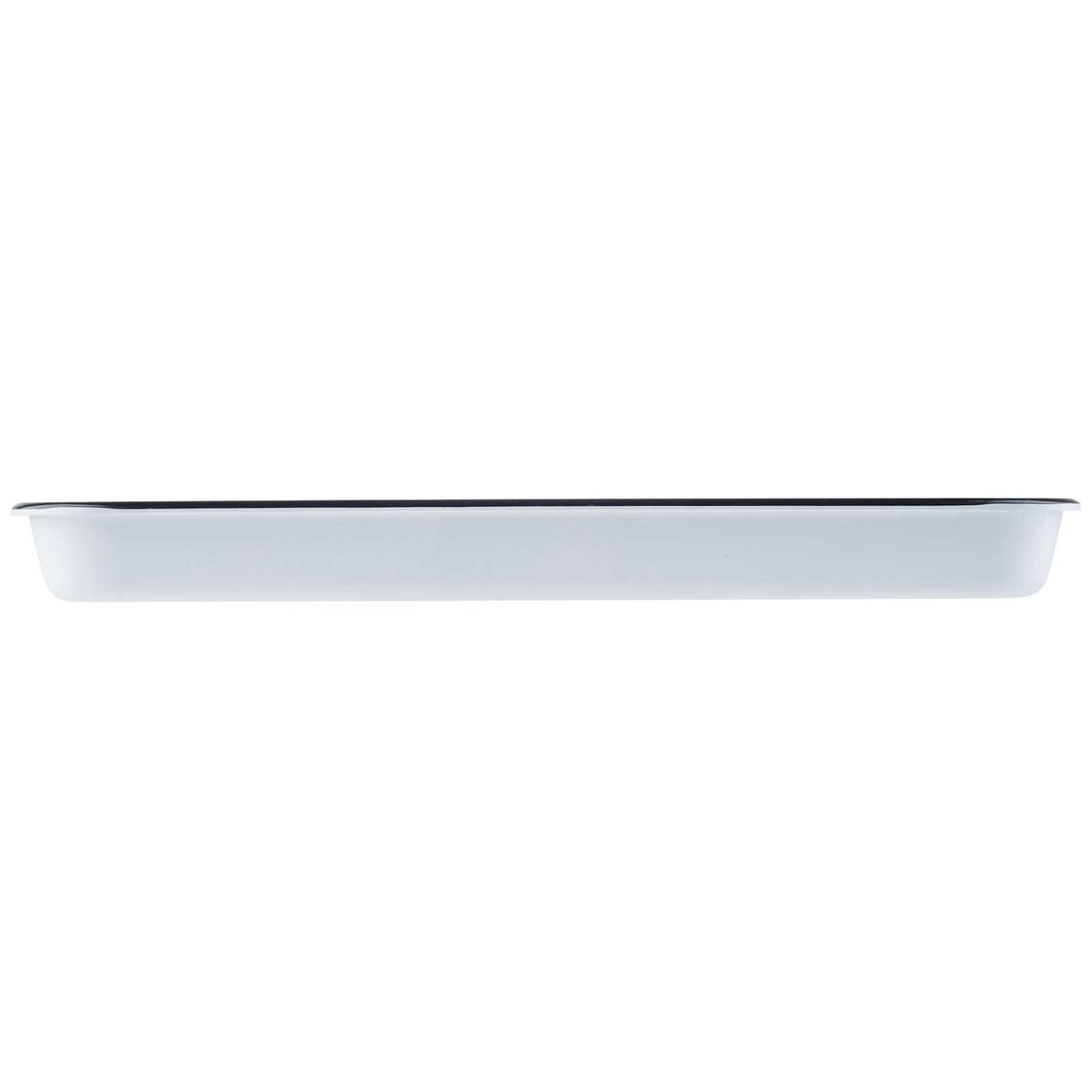 Canteen Collection 16" x 11.5" Rectangular Serving Tray - Melamine, White/Black