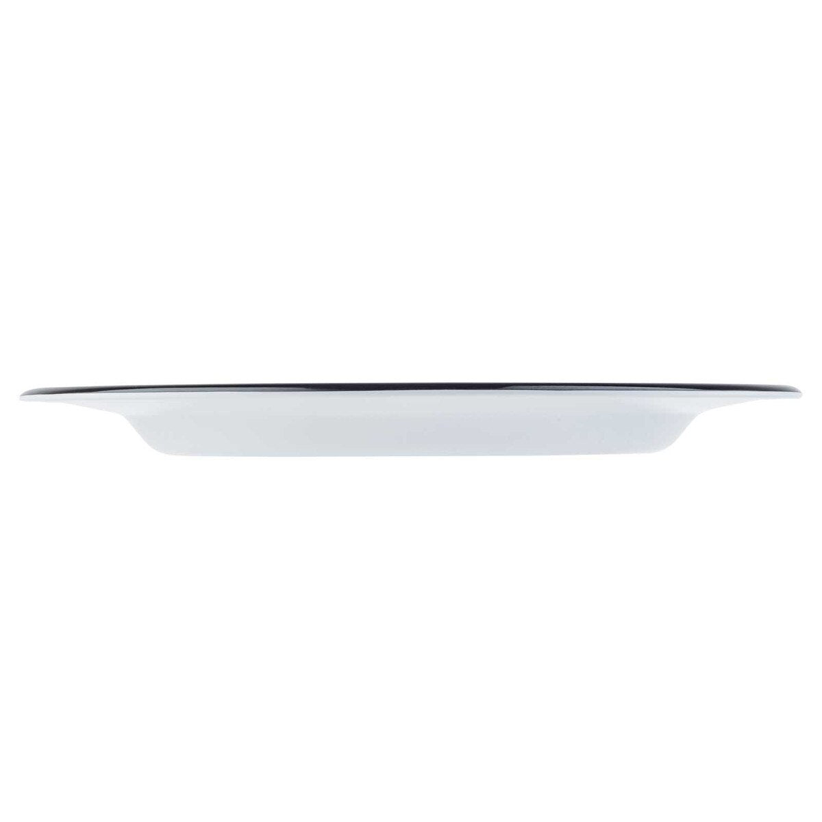 Canteen Collection 10.25" Round Plate - Melamine, White/Black
