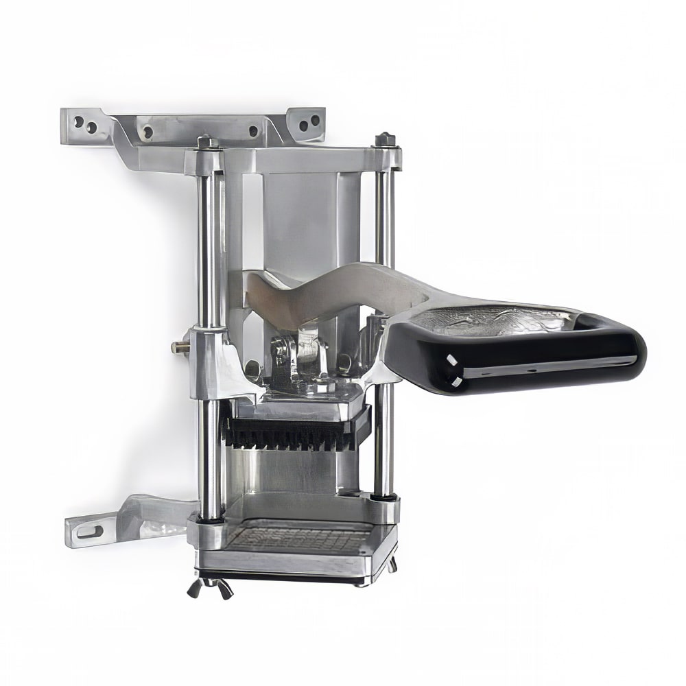 Easy FryKutter 1/2" Food Cutter, Wall or Countertop Mount, Short Throw Handle