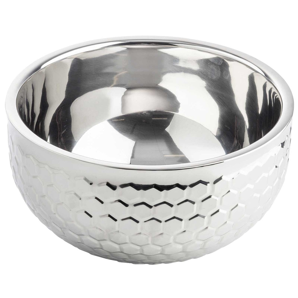 8 qt. Hive Collection Double Wall Round Bowl - Stainless Steel