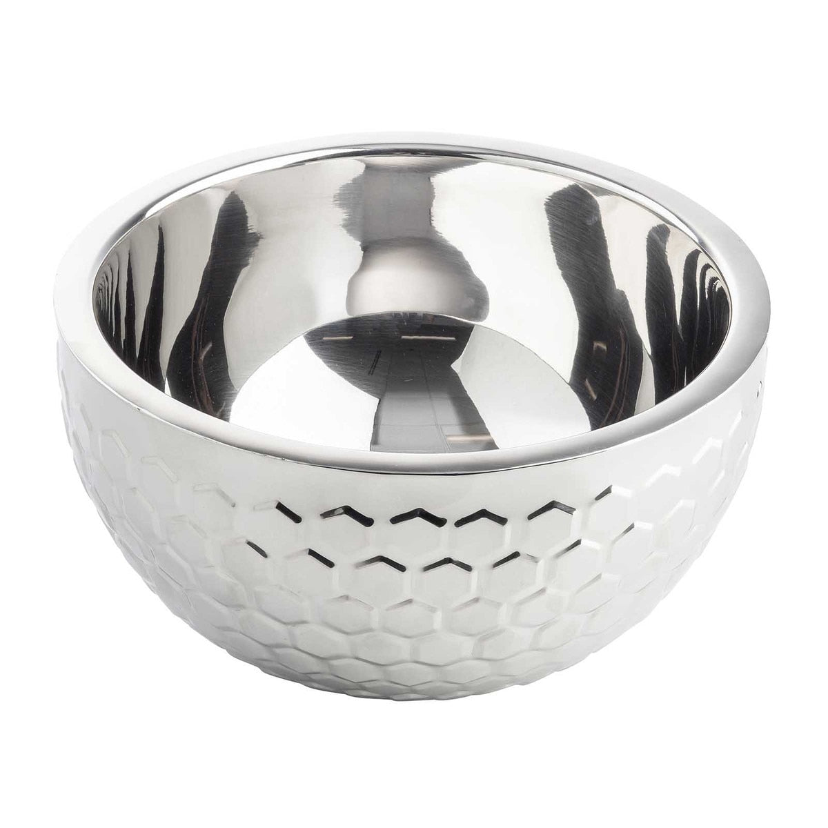 5 qt. Hive Collection Double Wall Round Bowl - Stainless Steel