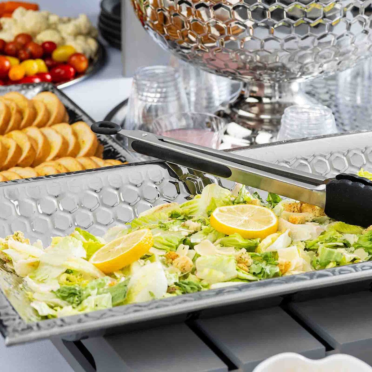 14 qt. Hive Collection Rectangular Bowl - Stainless Steel