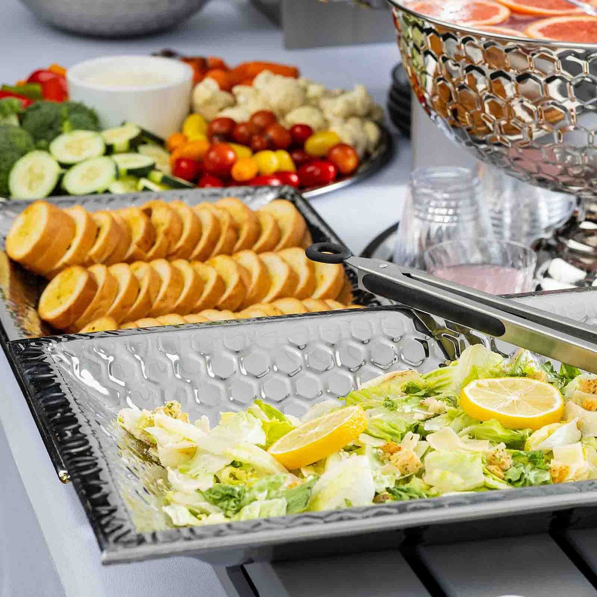 14 qt. Hive Collection Rectangular Bowl - Stainless Steel
