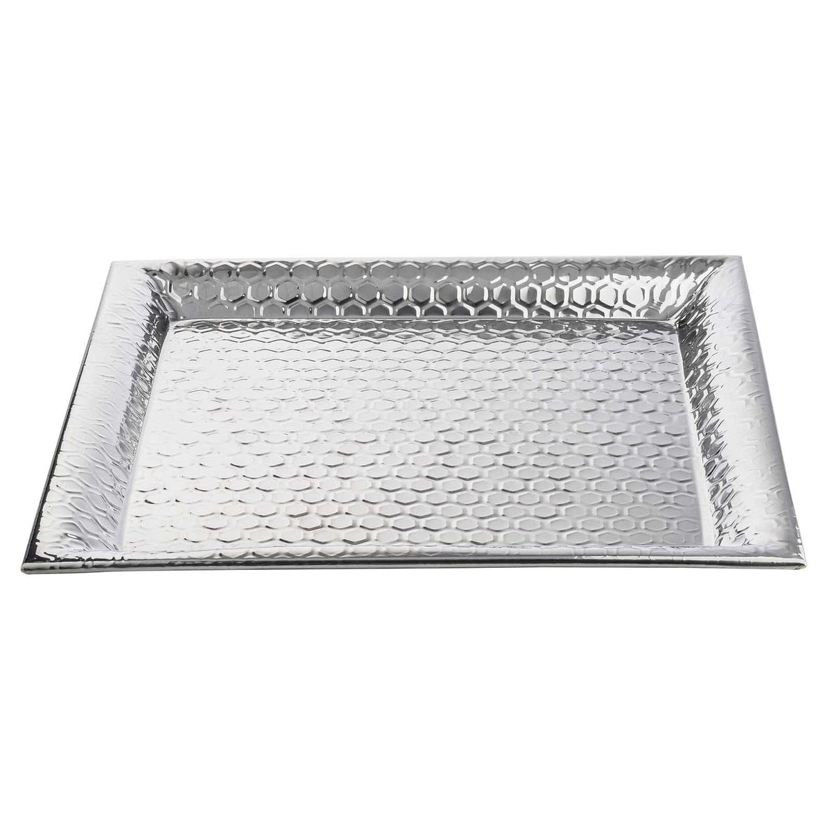 20.125" Hive Collection Square Serving Tray - Stainless Steel