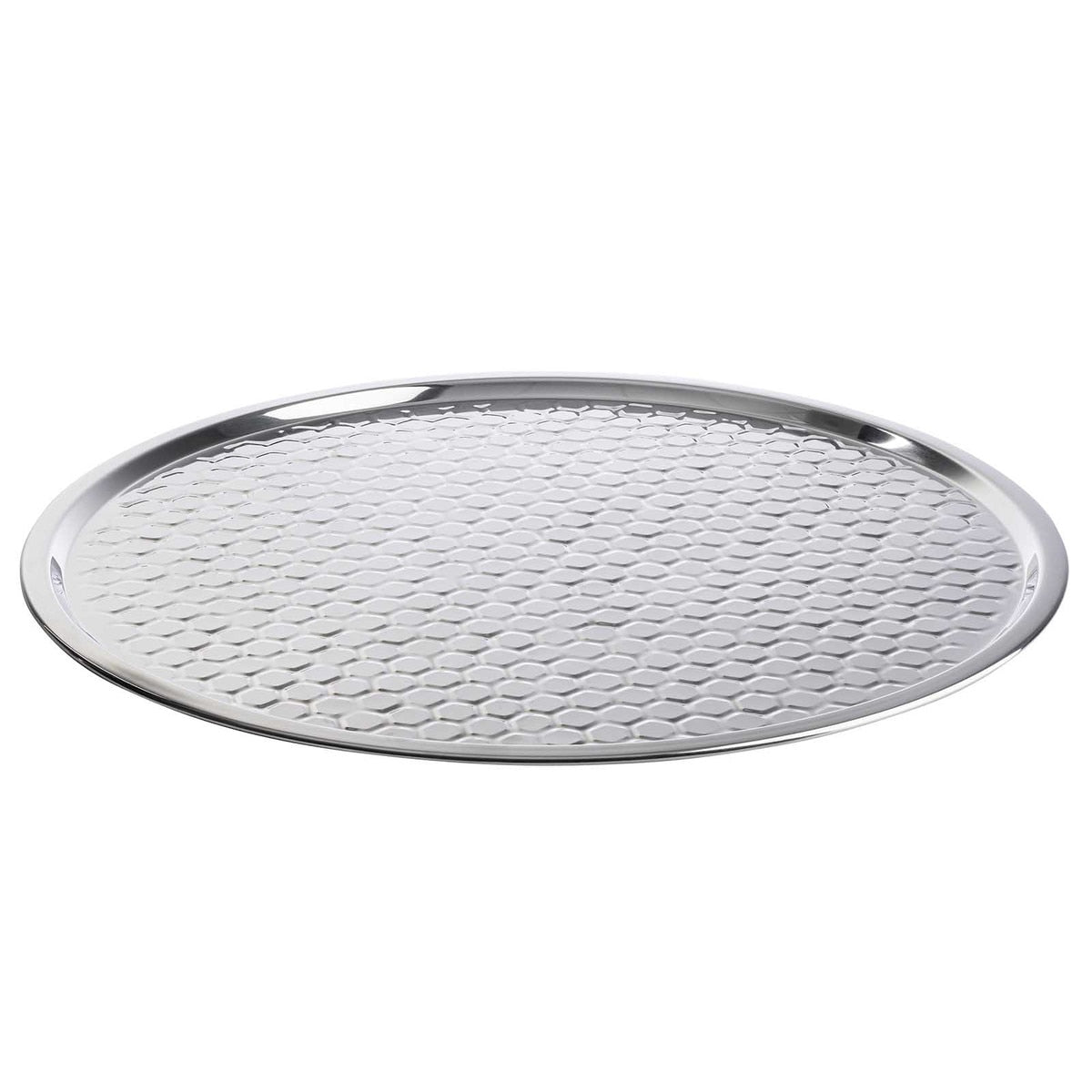 21" Hive Collection Round Serving Tray - Stainless Steel