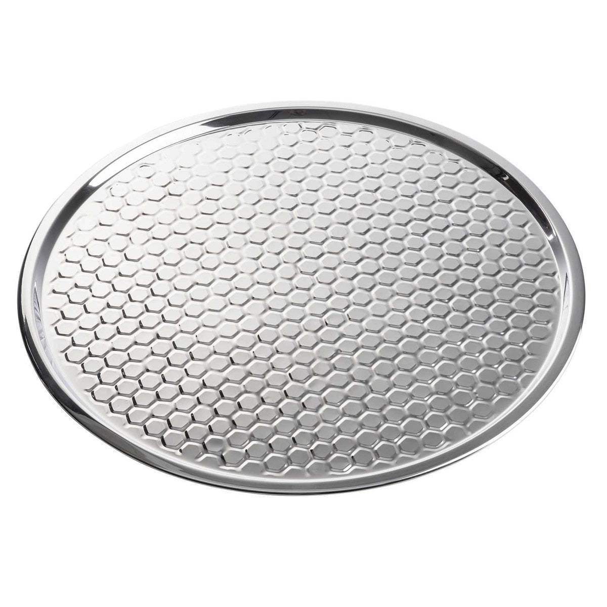 21" Hive Collection Round Serving Tray - Stainless Steel