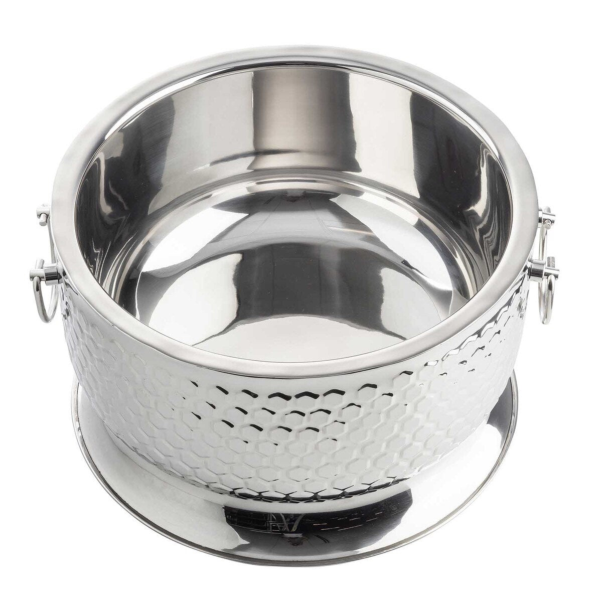4.5 Gallon Hive Collection Round Beverage Tub with Base - Stainless Steel