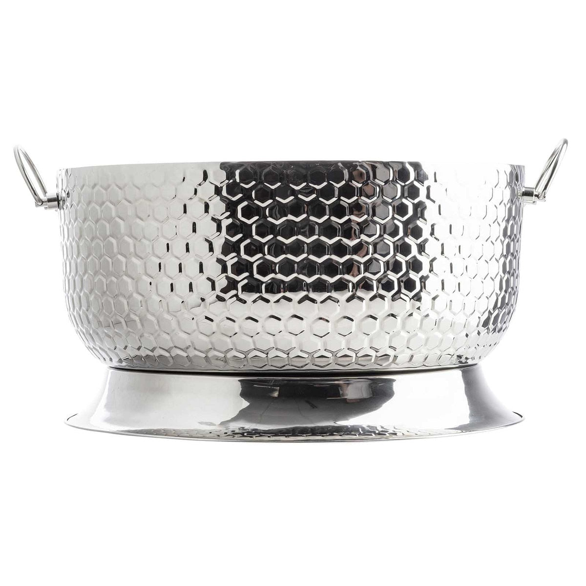 9 Gallon Hive Collection Round Beverage Tub - Stainless Steel
