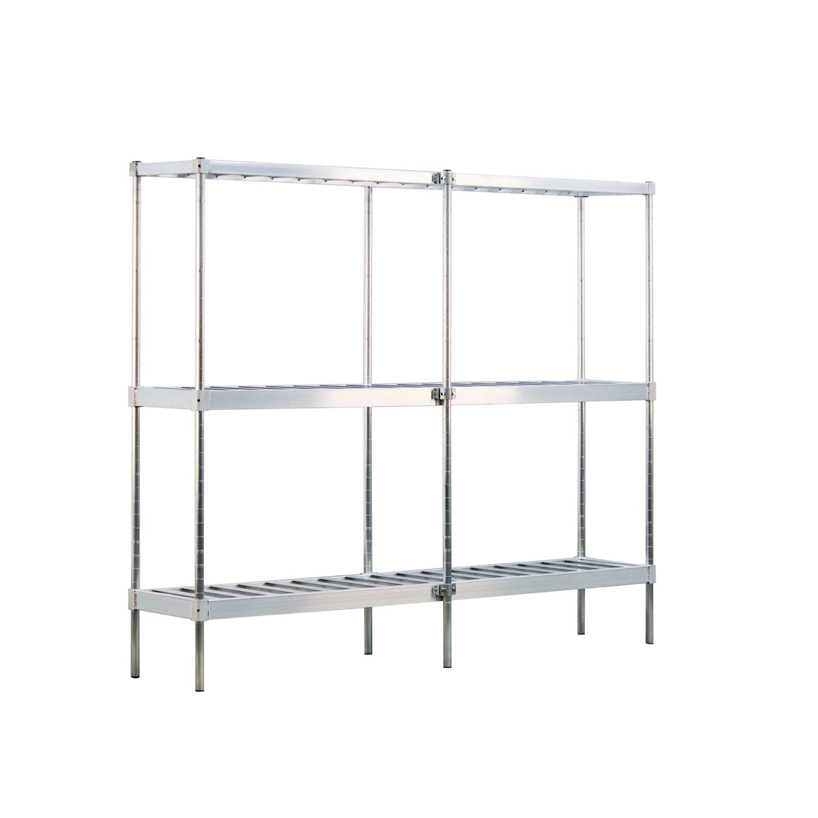 New Age 93” x 20-3/4" x 76” 3-Shelf Keg Rack, 10 Keg Capacity