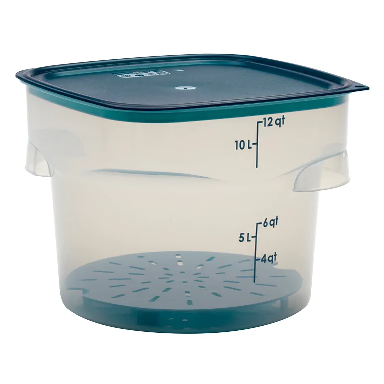Drain Shelf for 12, 18 & 22 qt. FreshPro Round containers, translucent blue