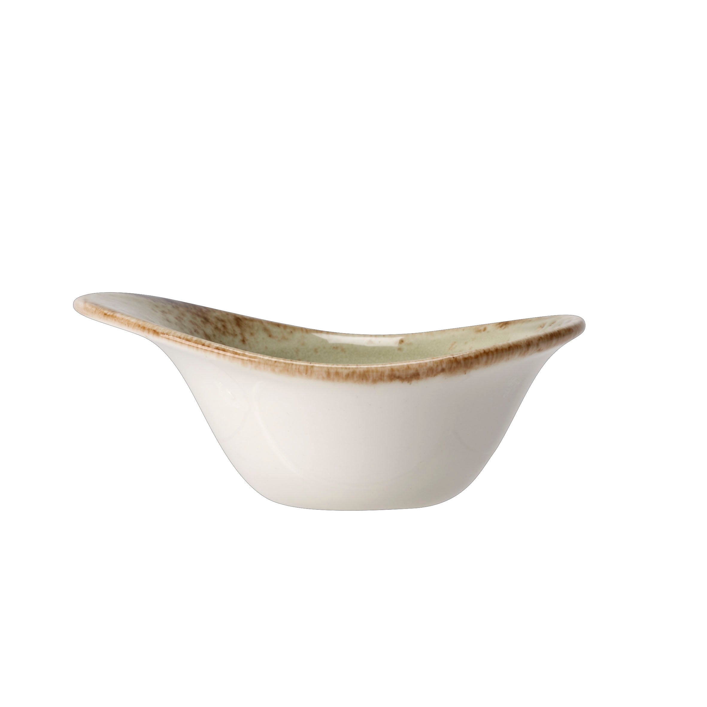 Bowl L 5.0" W 3.75" (4.0 Oz) Craft Green