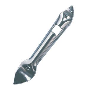 8" Bottle Opener/Can Punch, Nickel Plated