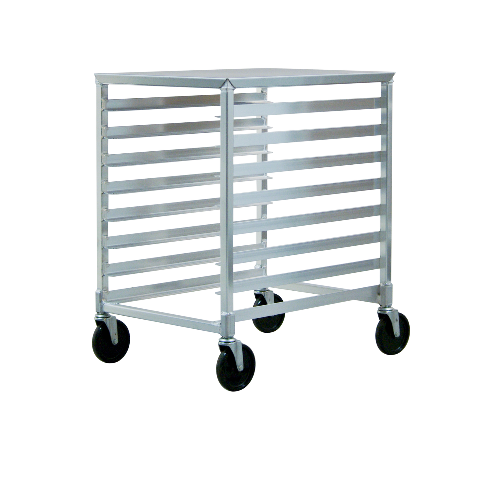 New Age End Load Undercounter Mobile Bun Pan Rack with Stainless Steel Top, 8-Pan