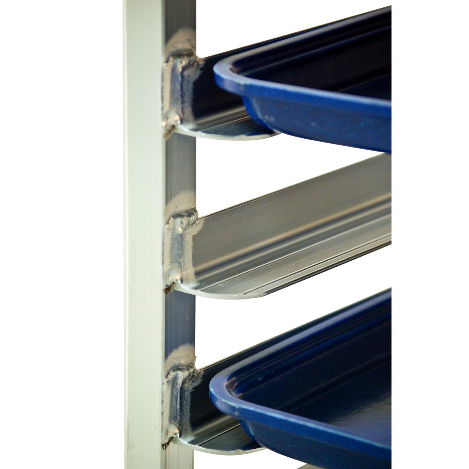 New Age End Load Undercounter Mobile Bun Pan Rack with Stainless Steel Top, 8-Pan