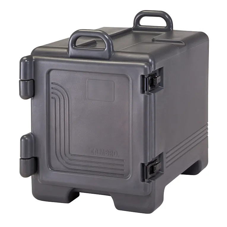 Ultra Pan Carrier®, holds 1/2 & 1/3 & full size pans 2-1/2" to 8" deep, charcoal gray
