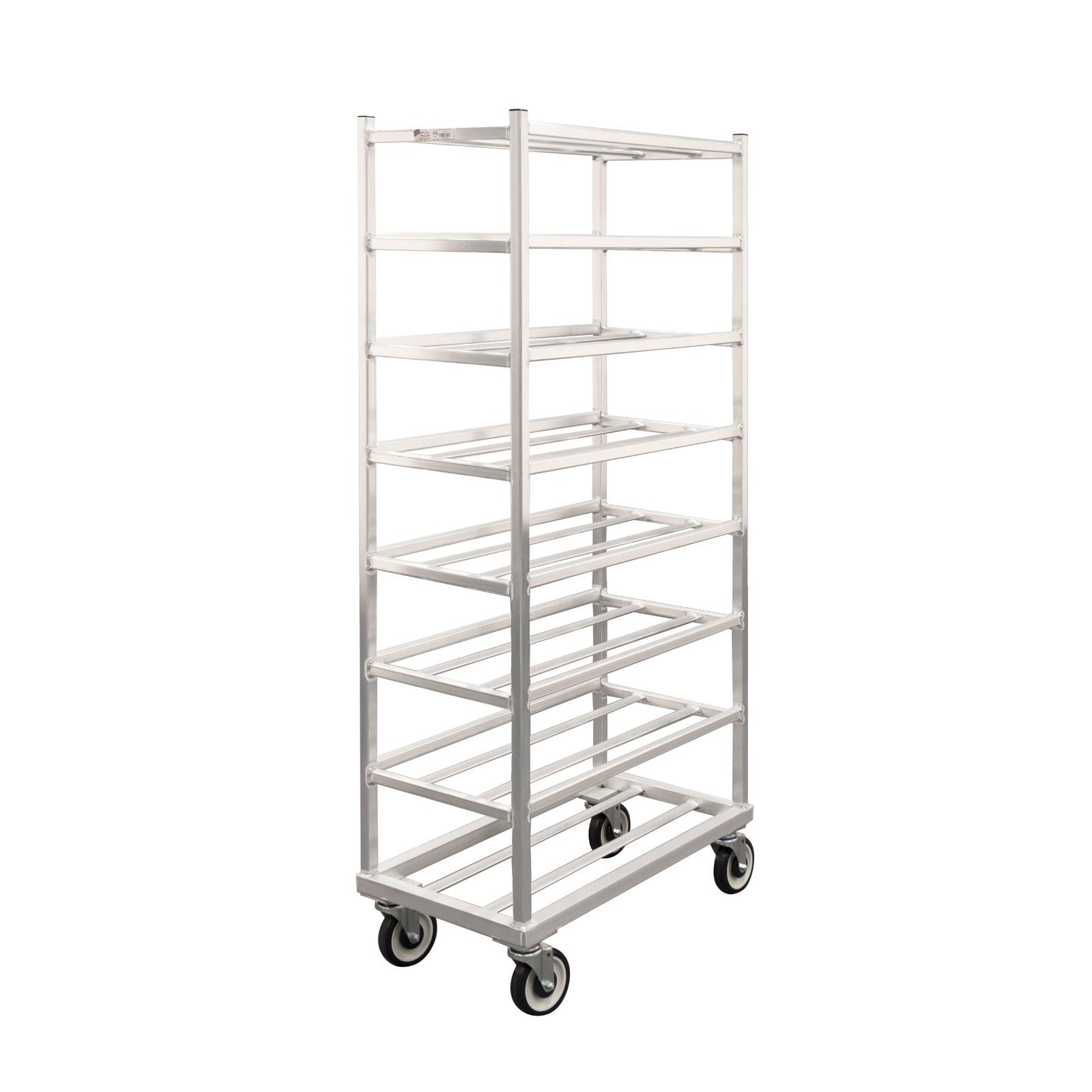 New Age End Load 8-Shelf Mobile Platter Rack for 10 x 30 or 12 x 30 Platters