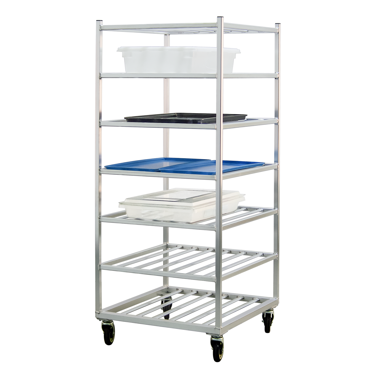 7-Shelf Double Capacity Cart - Universal Loading