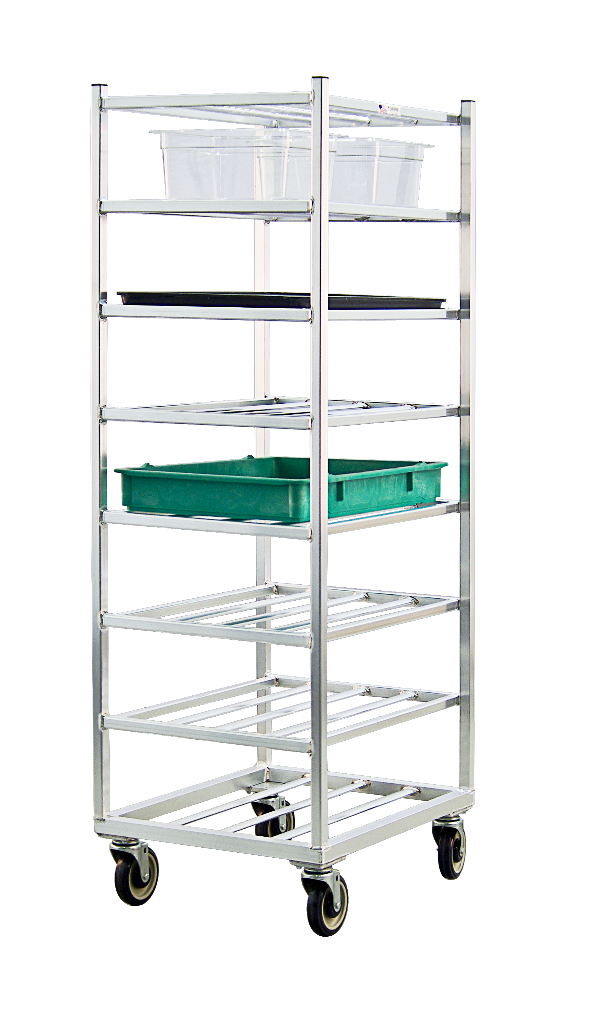8-Shelf Universal Cart - Front & Side Loading