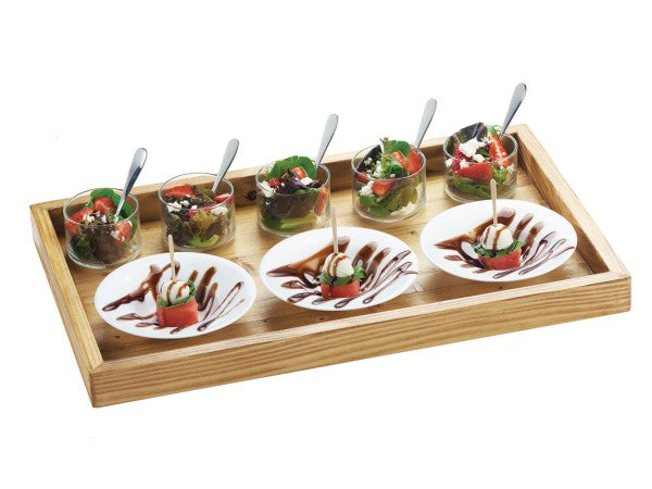 12" Rustic Pine Rectangular Pine Wood Tray