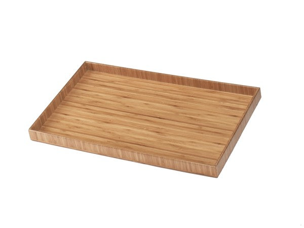 19-3/4" x 11-3/4" Bamboo Rectangular Tray