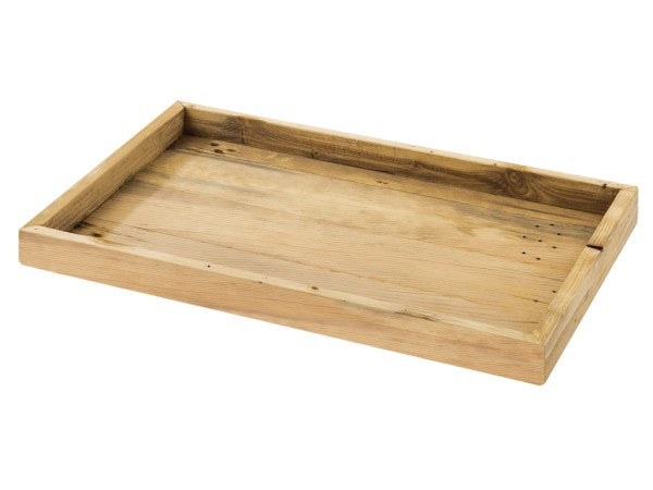 19.25" Rustic Pine Rectangular Pine Wood Tray