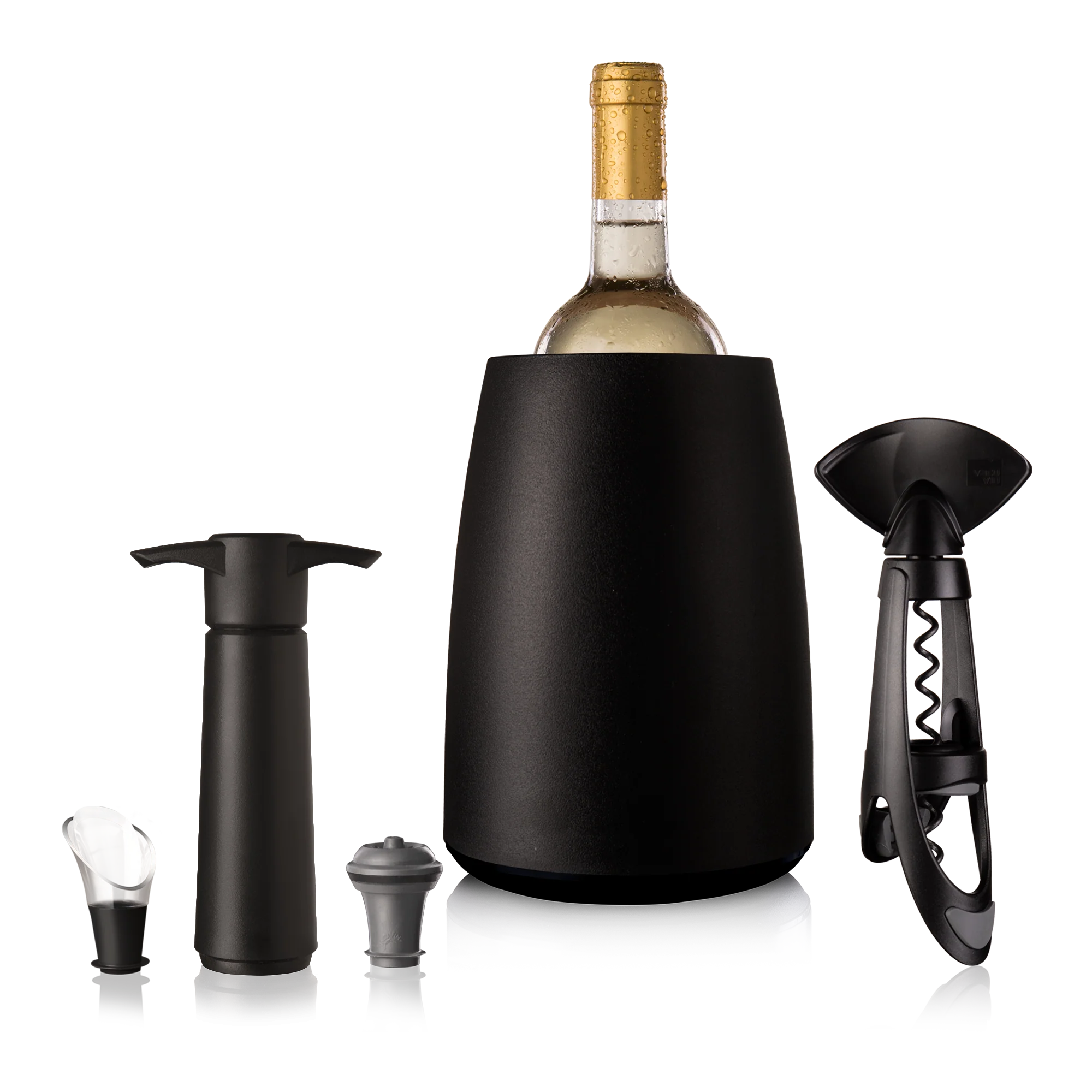 VacuVin® 5-Piece Wine Set, Black