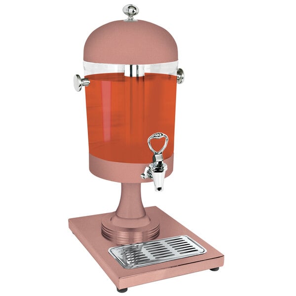 Park Avenue 2 Gallon Round Beverage Dispenser, XYLO Copper Finish