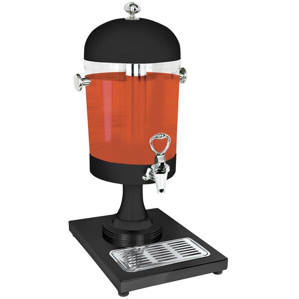 Park Avenue 2 Gallon Round Beverage Dispenser, XYLO Black Finish