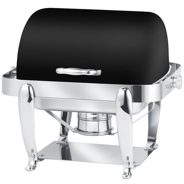 Park Avenue 4 Quart Rectangular Chafing Dish, XYLO Black Finish