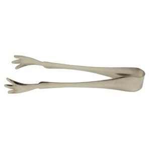 6" Ice Tongs, Claw Style, Stainless Steel