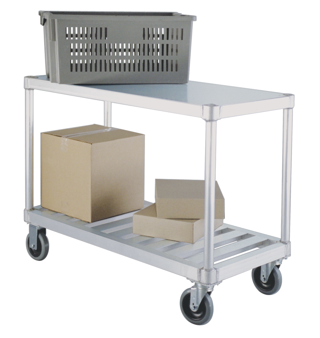 T-Bar Utility Cart 19"x41" - Solid Top Shelf