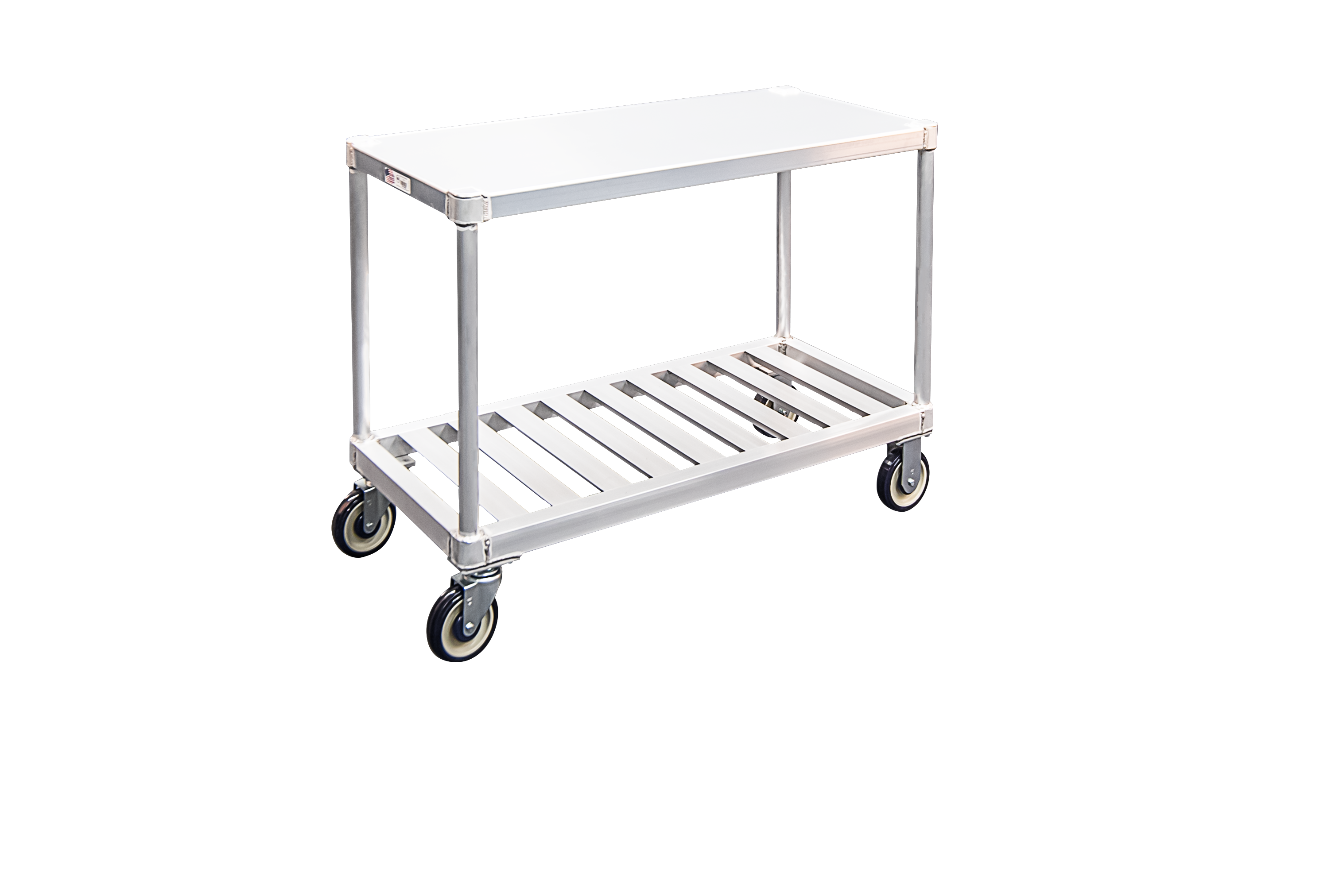 T-Bar Utility Cart 19"x41" - Solid Top Shelf