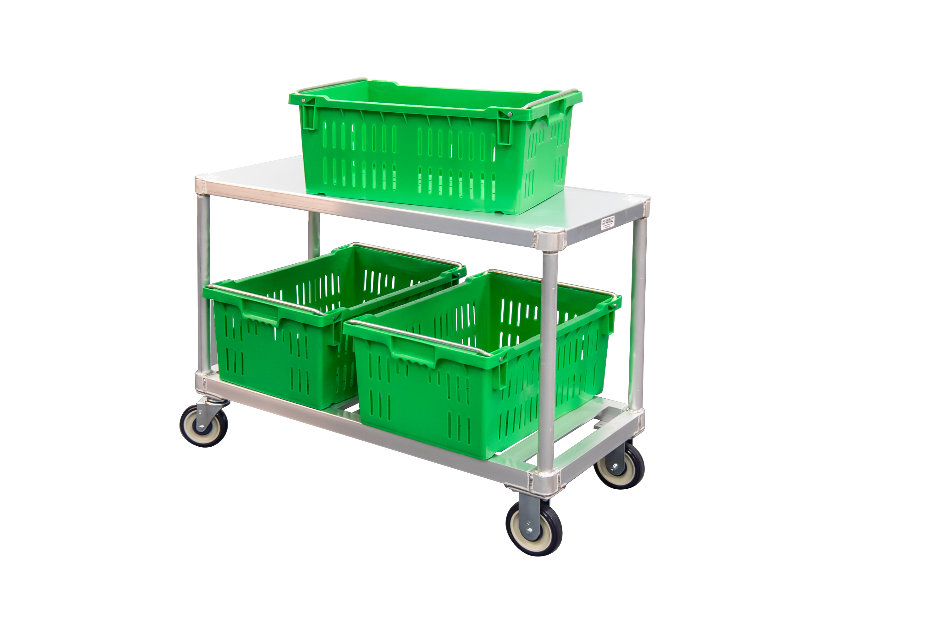 T-Bar Utility Cart 19"x41" - Solid Top Shelf