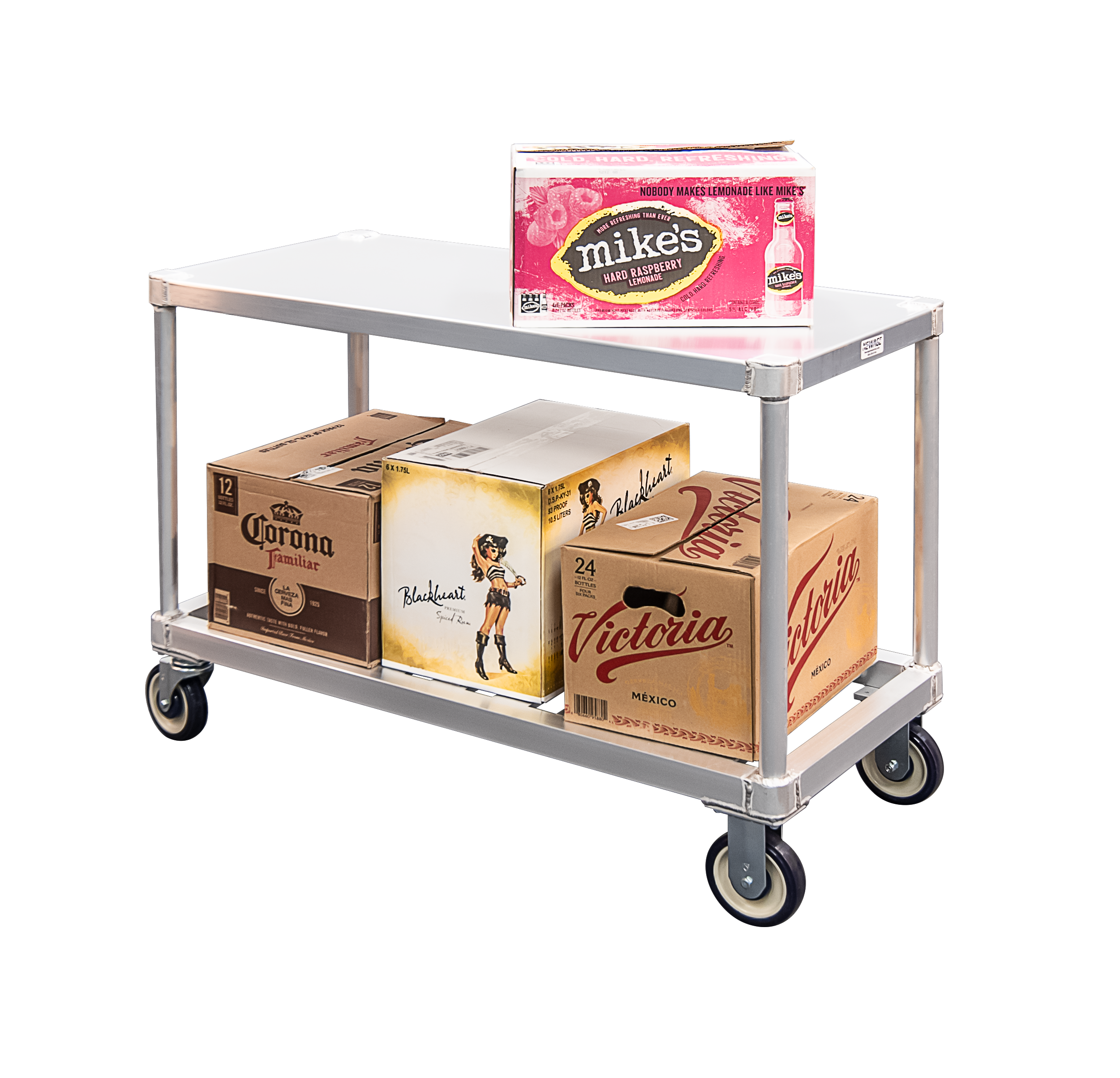 T-Bar Utility Cart 19"x41" - Solid Top Shelf