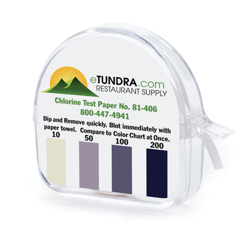 Sani-Safe Chlorine Sanitizer Test Strip Kit 15' Roll      