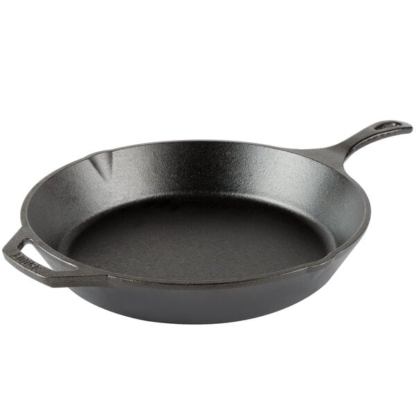 13.8" Round Cast Iron Skillet with Helper Handle