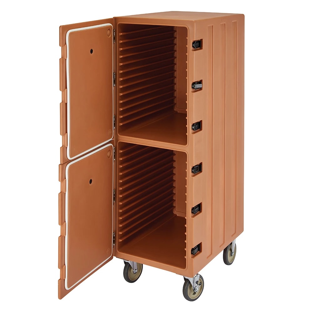 Camcart® Coffee Beige Double Compartment Food Storage Box Carrier