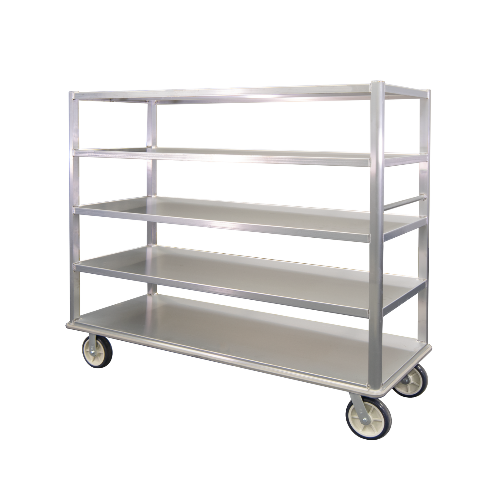 Queen Mary Banquet Cart 75"W - 5-Shelf Aluminum
