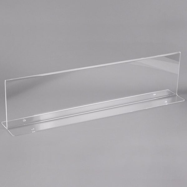 Versa Food Bar Sign Holder Clear