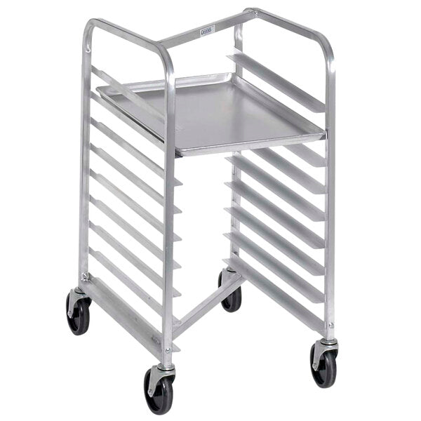 20.5" 7-Pan Heavy-Duty Aluminum Bun Pan Rack - Nesting, End Load