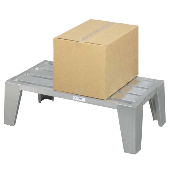 42" x 20" x 12" E-Channel Aluminum Dunnage Rack, Stainless Series - 3,500 lb. Capacity