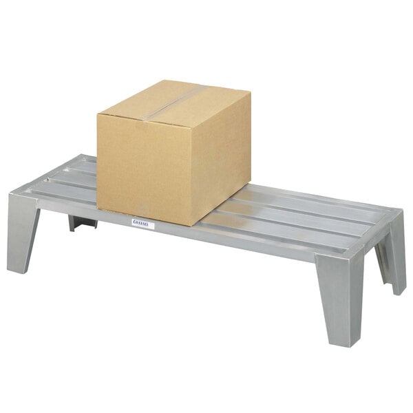 54" x 24" x 12" E-Channel Aluminum Dunnage Rack, Stainless Series - 3,500 lb. Capacity
