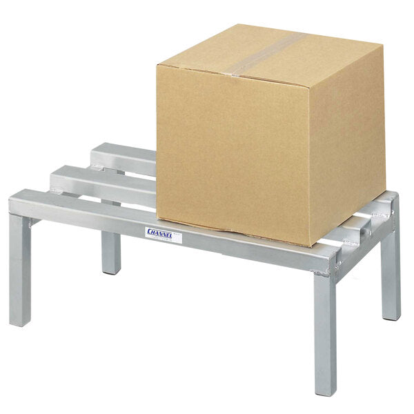 24" x 24" x 12" C-Channel Aluminum Dunnage Rack, Standard Series - 2,500 lb. Capacity