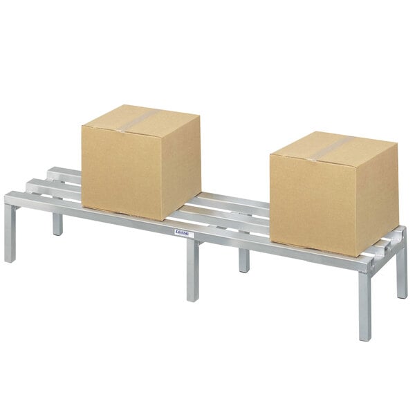 72" x 24" x 12" C-Channel Aluminum Dunnage Rack, Standard Series - 2,500 lb. Capacity