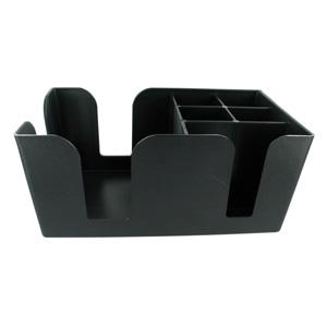 6-Compartment Bar Aide, Black